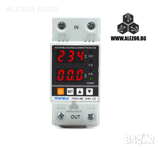 Реле за контрол на напрежение и ток TVPS1-40 до 40А, 20202072, снимка 2 - Друга електроника - 33320282