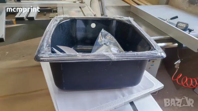 Кухненска мивка ФАТ - 51 х 51см - цвят 422 GALAXY BLACK, снимка 4 - Кухни - 47991792