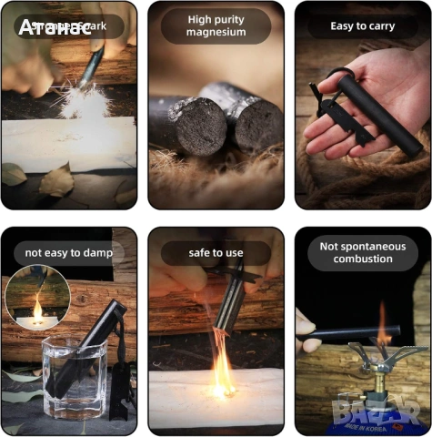 Професионална магнезиева пръчка Ferro Stick 127mm, снимка 3 - Оборудване и аксесоари за оръжия - 53427795