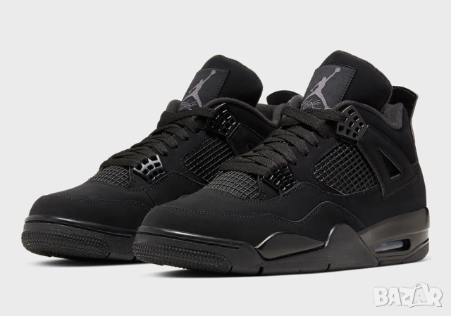 Nike Air Jordan 4 Retro Black Cat -оригинални, снимка 1 - Маратонки - 44584015