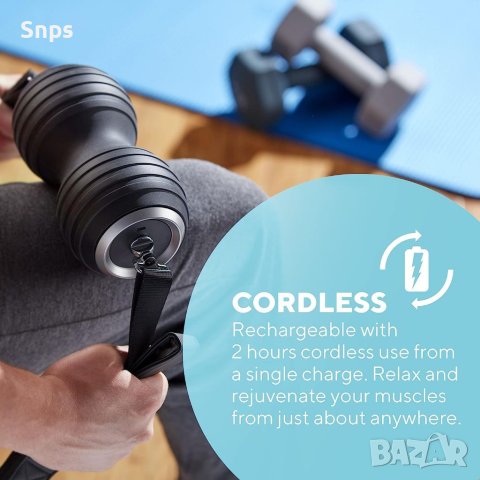 Фоумролер масажор за шия, гръб, рамене, крака, целенасочен, високоинтензивен вибрационен масаж , снимка 4 - Масажори - 41062933