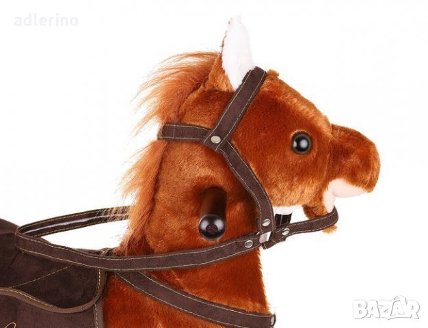 Детски Люлеещ се кон 65 см, кафяв, детско люлеещо конче, детска люлка, снимка 5 - Детски люлки - 34161317