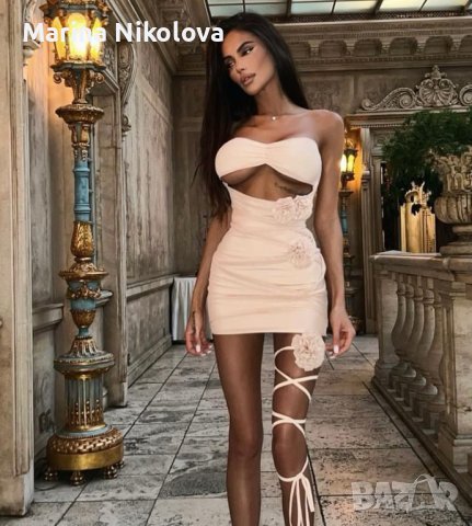 Рокля с рози