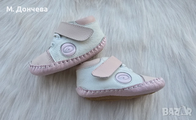 Детски боси обувки №19 естествена кожа, снимка 2 - Бебешки обувки - 53793660