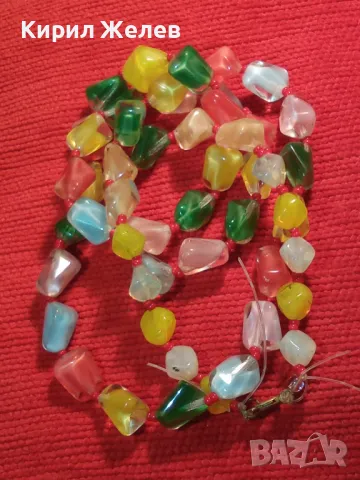 Стара РЕТРО ОГЪРЛИЦА КОЛИЕ от ВЕНЕЦИАНСКО СТЪКЛО МУРАНО Ръчна МАЙСТОРСКА ИЗРАБОТКА 47347, снимка 9 - Антикварни и старинни предмети - 47219312