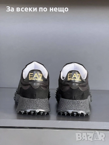 Emporio Armani Дамски Черни Маратонки👟Дамски Спортни Обувки В Черен Цвят Емпорио Армани Код E899, снимка 2 - Маратонки - 51865139
