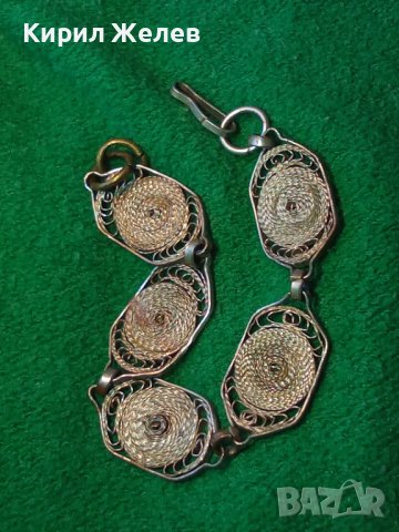 19 ВЕК ФИЛИГРАННА СРЕБЪРНА ГРИВНА СРЕБРО 950 ЮВЕЛИРНА ВЪЗРОЖДЕНСКА РЪЧНА МАЙСТОРСКА ИЗРАБОТКА 25207, снимка 7 - Антикварни и старинни предмети - 34884036