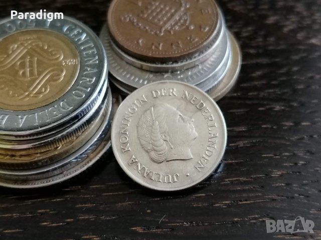 Монета - Холандия - 25 цента | 1968г., снимка 2 - Нумизматика и бонистика - 34259481