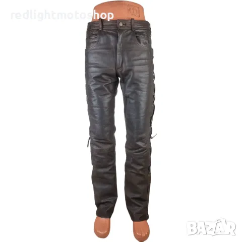 №4772 Мъжки кожен панталон с връзки, снимка 1