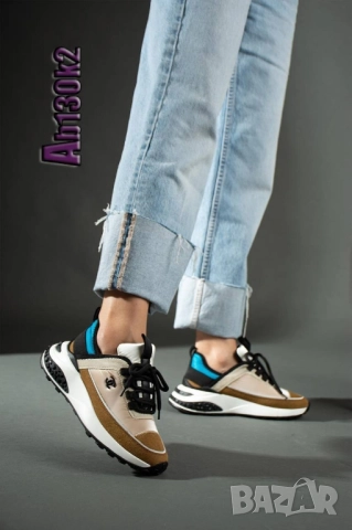 дамски маратонки от естествена кожа chanel , снимка 5 - Маратонки - 51459208