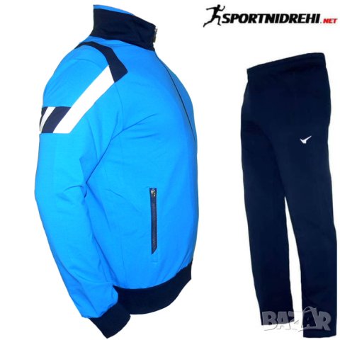 Мъжки спортен екип REDICS 230114, тъмносиньо със синьо, памук и ликра, снимка 2 - Спортни дрехи, екипи - 44303777