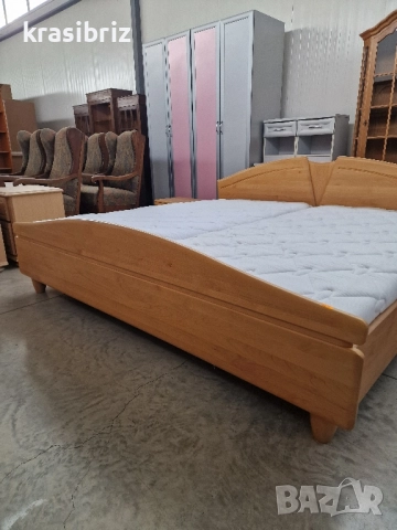 Масивна Спалня-200/200см...-внос от Германия!, снимка 2 - Спални и легла - 52490656