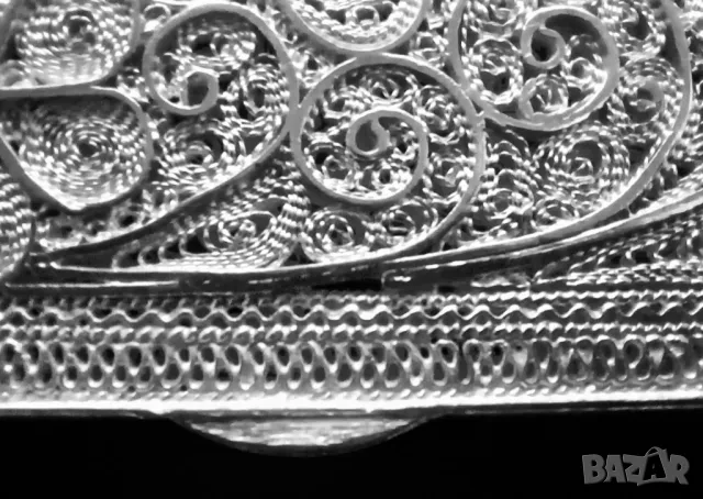 Сребърна Кутийка - 950 Сребро Филигран, снимка 10 - Други ценни предмети - 49851298