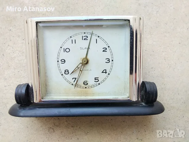 Лот 4 броя СССР будилници SLAVA, снимка 6 - Стенни часовници - 56238530