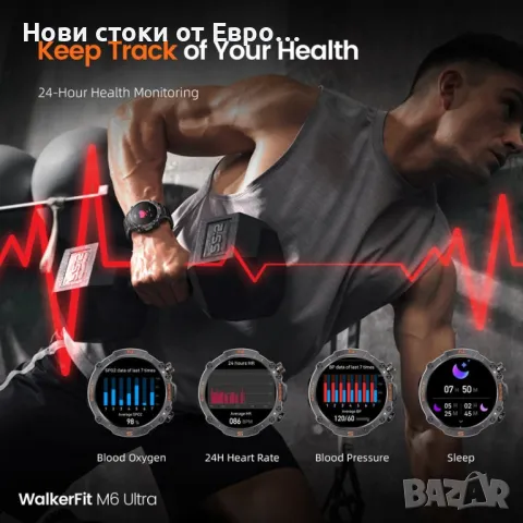 M6 Ultra Smartwatch  с метална каишка, снимка 10 - Смарт гривни - 49463595