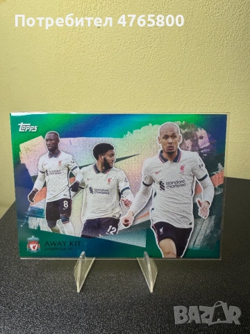 Liverpool FC Away Kit /150 – Topps Team Set Limited Card