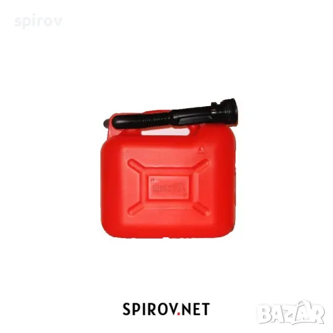 Пластмасова туба за гориво 5L с фуния и гъвкав накрайник, снимка 2 - Части - 55716173