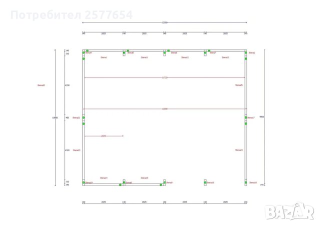 ЛИЗИНГ - Халета, Хале, Магазини, Склад, Складове 118м2 - 12 х 9.86 х 4, снимка 4 - Строителни материали - 44214213