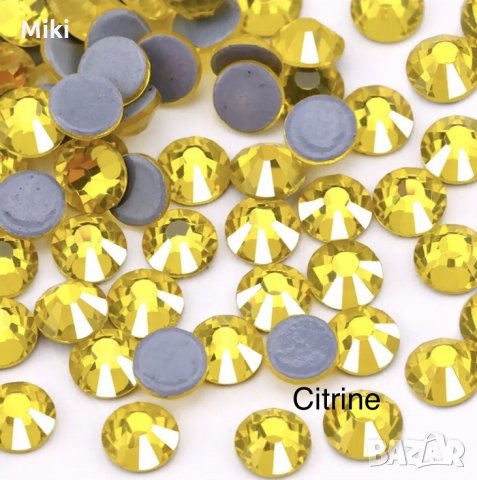 Високо качество цветни камъни / кристали / за декорация, топло лепене, снимка 8 - Други - 32656769