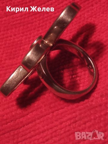 ФЛОРАЛЕН СРЕБЪРЕН АРТ ПРЪСТЕН СРЕБРО 925 ЦВЕТЕ МАРГАРИТКА ПРЕКРАСНА МАЙСТОРСКА ИЗРАБОТКА 27177, снимка 4 - Пръстени - 36795452