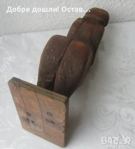Стара дървена фигура, дърворезба и други дървени фигури, снимка 8 - Антикварни и старинни предмети - 50211310