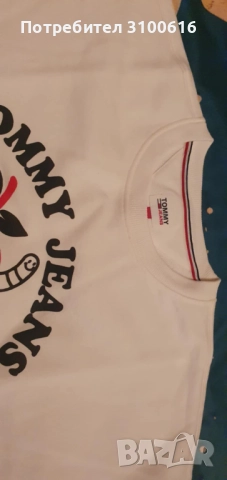 Ватирана мъжка блуза Tommy Hilfiger 100% оригинална, снимка 4 - Блузи - 52654853