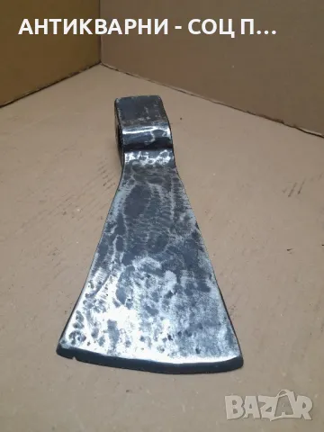 Стара Ръчно Кована Голяма Брадва  Тегло 1.900кг. Номер 4., снимка 4 - Антикварни и старинни предмети - 48286595