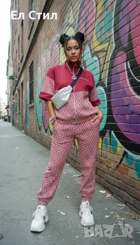 #дамски #комплект ✨🔥🔥🔥 👍 ✨𝗣𝗿𝗶𝗰e :26€ ✨𝗦ı𝘇𝗲: S M L XL XXL XXXL 📌6 бр, снимка 3 - Спортни екипи - 53697660