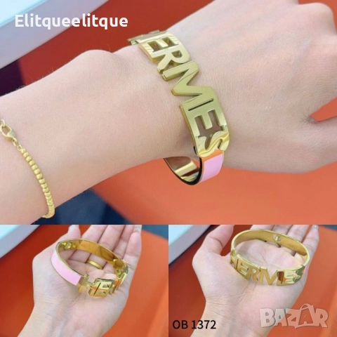 гривни от висококачествена стомана chanel hermes gucci, снимка 10 - Гривни - 52185539