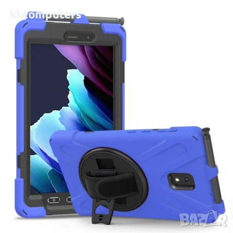Samsung Galaxy Tab Active 3 T570/T575/T575N/T577 Tablet Case/Pen Slot /Hand Band/360° Swivel Kicksta, снимка 3 - Калъфи, кейсове - 51101127