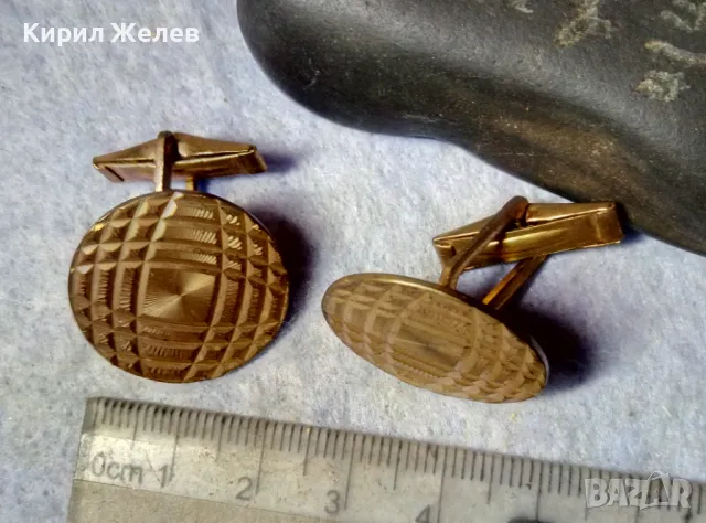 Стари ПОЗЛАТЕНИ СТИЛНО ОРНАМЕНТИРАНИ МЕСИНГОВИ БУТОНЕЛИ РЕТРО КОПЧЕТА За РЪКАВЕЛИ 48837, снимка 8 - Антикварни и старинни предмети - 48818775