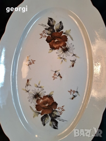 плато и кана български порцелан 30/4, снимка 3 - Сервизи - 52730077