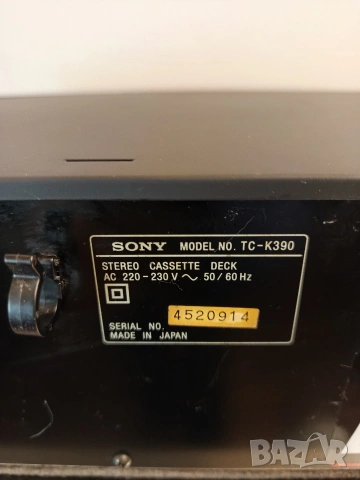 SONY TC - K 390, снимка 10 - Декове - 53259324