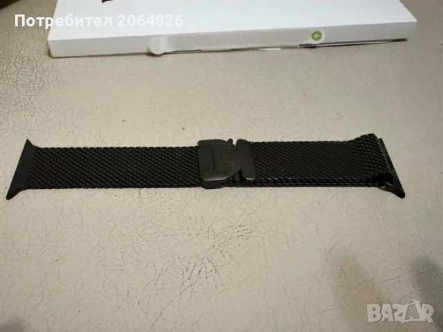 Каишка за Apple Watch ultra Milanese Loop Black, снимка 2 - Смарт гривни - 53436259