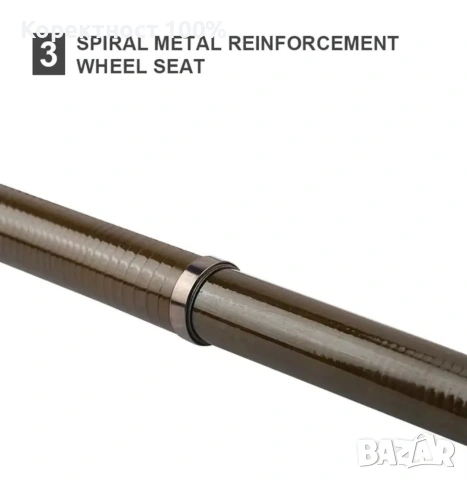 Качествен карбонов телескоп 3м.къса сглобка., снимка 4 - Въдици - 53627783