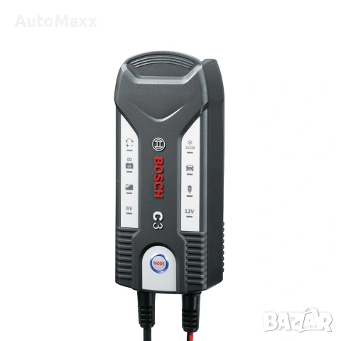 BOSCH C3 6V/12V 0.8/3.8A Зарядно устройство , снимка 2 - Аксесоари и консумативи - 53390624