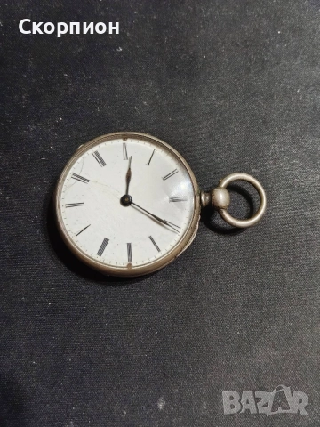 Швейцарски СРЕБЪРЕН джобен часовник 1900г. с ключе - 10 РУБИНА ПРОМОЦИЯ, снимка 15 - Джобни - 51778334