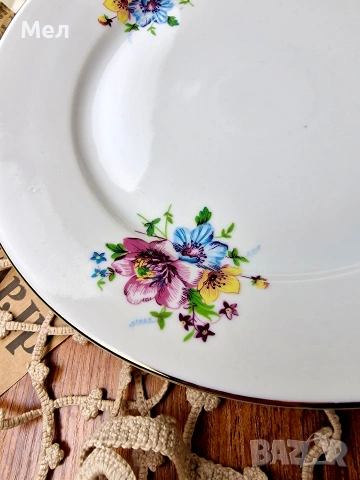Порцеланово плато Китка, снимка 3 - Чинии - 53344662