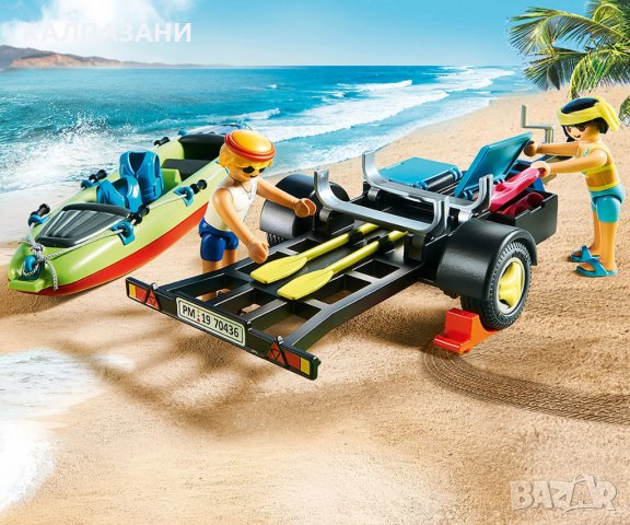 Playmobil 70436 - Плажен автомобил с ремарке за кану  , снимка 5 - Конструктори - 35978974