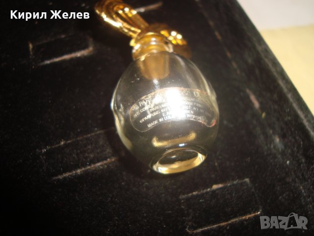 МИНИ-ШИШЕНЦЕ от МАРКОВ АМЕРИКАНСКИ СКЪП ПАРФЮМ ПОЗЛАТЕНА КАПАЧКА с ИНКРУСТИРАН ЦИРКОН 24747, снимка 5 - Други ценни предмети - 34419892