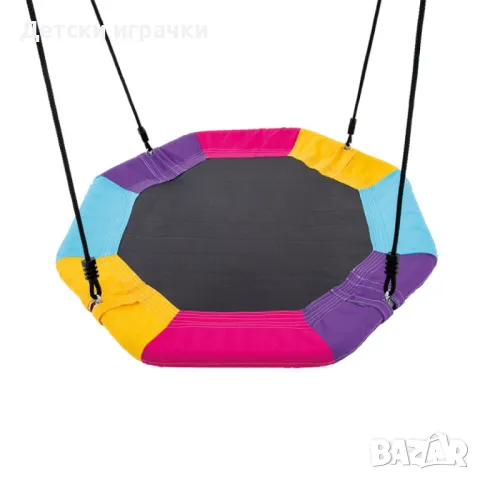 Детска люлка „гнездо“ Intex, 203 х 254 х 211 см, стоманена конструкция, син и зелен, снимка 4 - Градински мебели, декорация  - 49925923