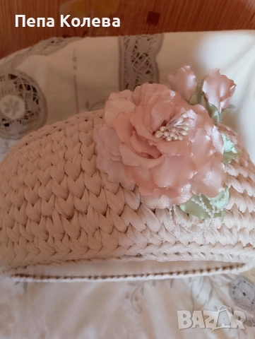 Панери-ръчно изработени от прежда Макарон , снимка 7 - Декорация за дома - 53871334