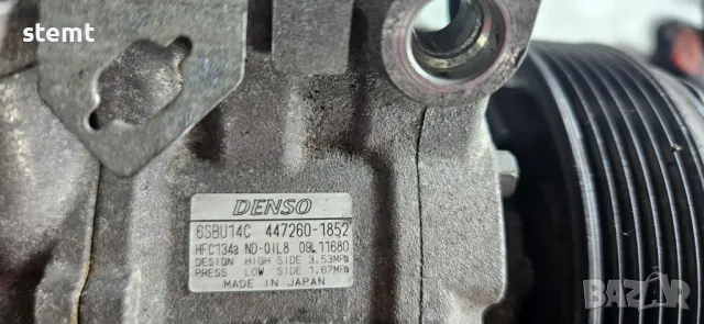 Компресор климатик, 6SBU14C, DENSO, 447260-1852, снимка 2 - Части - 49962305