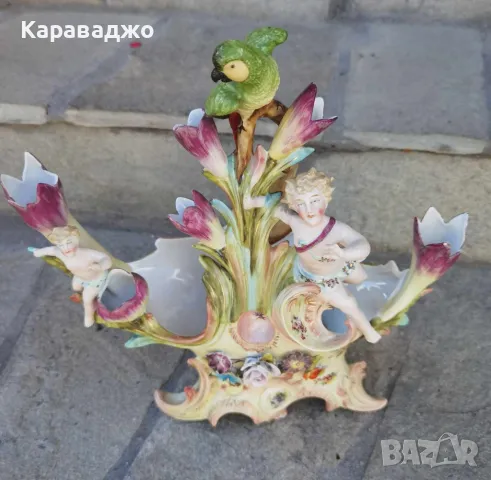 Порцелан Рококо/Германия, снимка 4 - Вази - 47601542