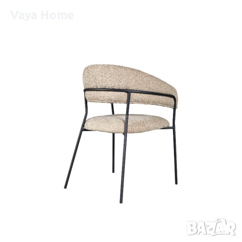 Трапезен стол, Osso, Бежов, снимка 3 - Столове - 41017737