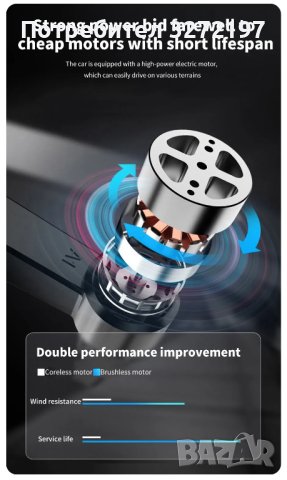 Спортен автомобил с с дистанционно управление с мащаб 1/18, снимка 6 - Електрически играчки - 42373285