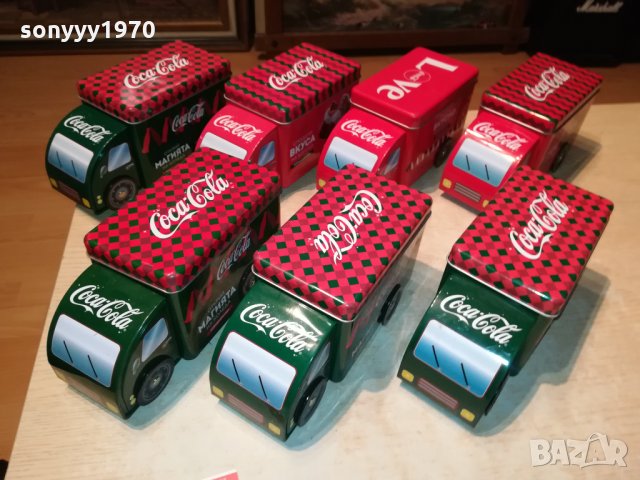 COCA COLA X 7 КАМИОНА 2002221922, снимка 2 - Колекции - 35857285
