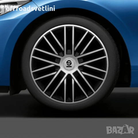 Тасове за джанти 16'' Sparco BERGAMO / SPC1685SVBK, снимка 2 - Аксесоари и консумативи - 50463883