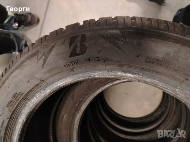 2бр.зимни гуми 205/55/17 Bridgestone, снимка 5 - Гуми и джанти - 53212671
