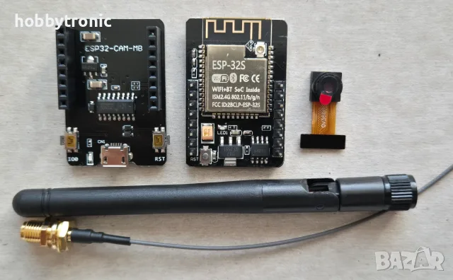 ESP32-CAM WiFi модул с камера и антена 